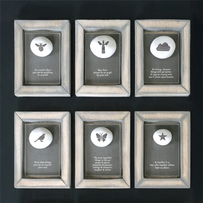 PEBBLE PICTURE CLOUD ''BE STRONG'' 10X12.5X2CM - Image 3