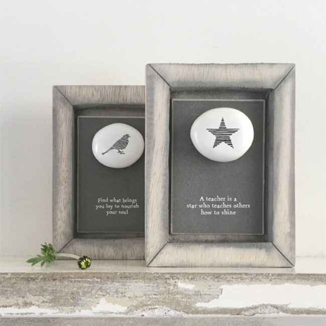 PEBBLE PICTURE STAR ''A TEACHER IS A STAR'' 10X12.5X2CM - Image 3