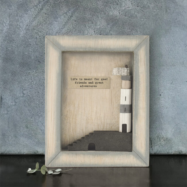 BOX FRAME ''LIFE IS MEANT FOR GOOD FRIENDS'' 10X12.5X2CM - Image 3