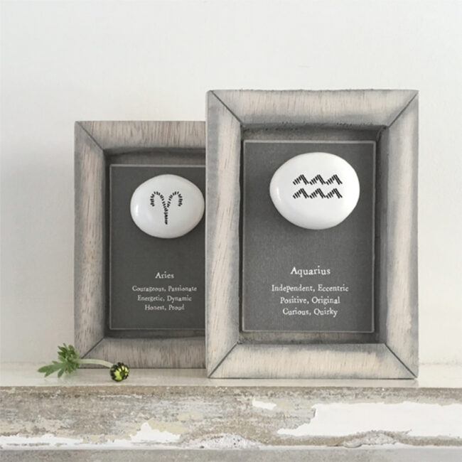 ZODIAC PEBBLE PICTURE ''ARIES'' 10X12.5X2CM - Image 3
