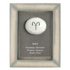 ZODIAC PEBBLE PICTURE ''ARIES'' 10X12.5X2CM