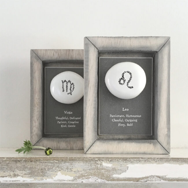 ZODIAC PEBBLE PICTURE ''VIRGO'' 10X12.5X2CM - Image 3