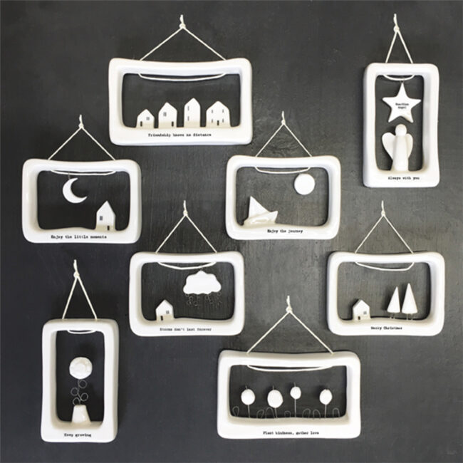 PORCELAIN OPEN FRAME ''ENJOY THE JOURNEY'' 7X9.5X2CM - Image 4