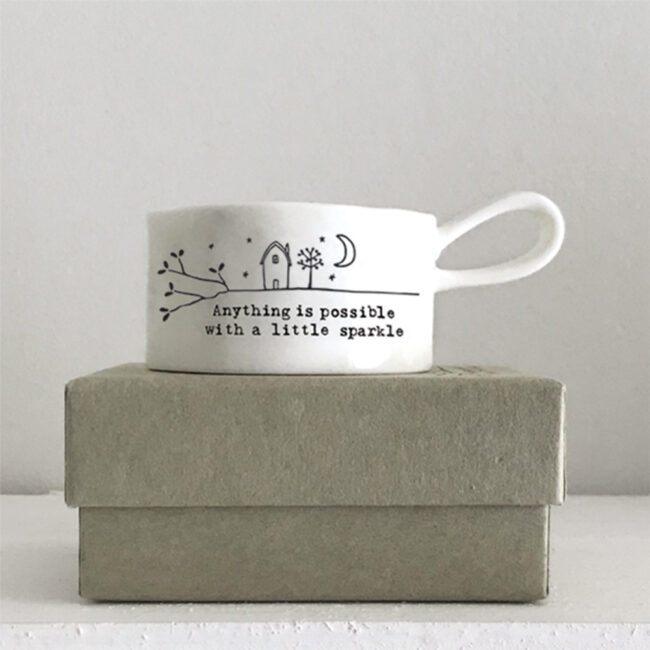 HANDLED TEA LIGHT HOLDER ''LITTLE SPARKLE'' 3X8X5.5CM - Image 3