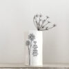 SMALL PORCELAIN VASE ''HOME IS WHERE FRIENDS MEET FAMILY'' 5X9.1X5CM