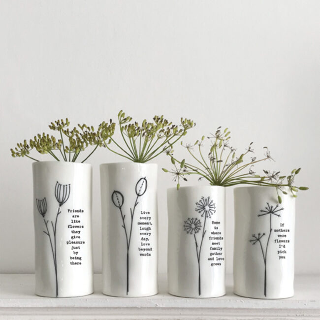 MEDIUM PORCELAIN VASE ''LIVE EVERY MOMENT'' 5X11.1X5CM - Image 4