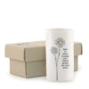 SMALL PORCELAIN VASE ''HOME IS WHERE FRIENDS MEET FAMILY'' 5X9.1X5CM - Image 2