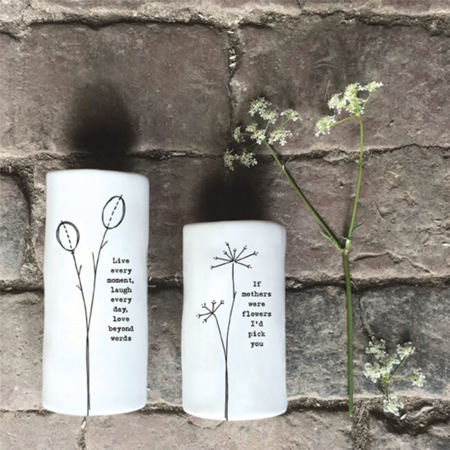 MEDIUM PORCELAIN VASE ''LIVE EVERY MOMENT'' 5X11.1X5CM - Image 3