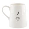 PORCELAIN MUG FEATHER ''FEATHERS WILL APPEAR'' 14.5X10X12.5CM