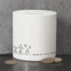 PORCELAIN MONEY BOX ''SAVING FOR PRETTY THINGS'' 9.6X9.6X9.6CM