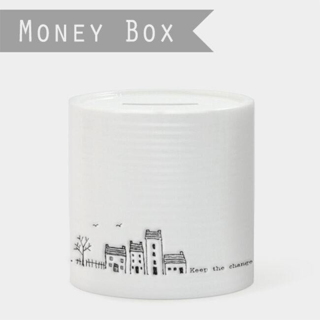 PORCELAIN MONEY BOX ''KEEP THE CHANGE'' 9.6X9.6X9.6CM - Image 3