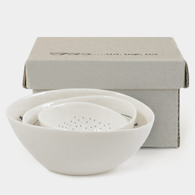 BOWL TRIO ''LIVE LAUGH LOVE'' 11X11X4CM 3PCS - Image 4