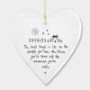 WOBBLY ROUND HEART ''PEOPLE PLACES MEMORIES'' 10X9X0.5CM