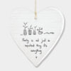WOBBLY ROUND HEART ''FAMILY IS EVERYTHING'' 10X9X0.5CM