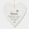 WOBBLY ROUND HEART ''SOMEONE WE LOVE IS IN HEAVEN'' 10X9X0.5CM