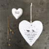 WOBBLY ROUND HEART ''LAUGHS LIMITLESS, FRIENDSHIP ENDLESS'' 10X9X0.5CM - Image 2
