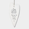 WOBBLY LONG HEART ''THANK YOU FOR BEING SO AMAZING'' 13.7X6X0.5CM
