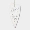 WOBBLY LONG HEART ''BRIGHTEST STAR'' 13.7X6X0.5CM