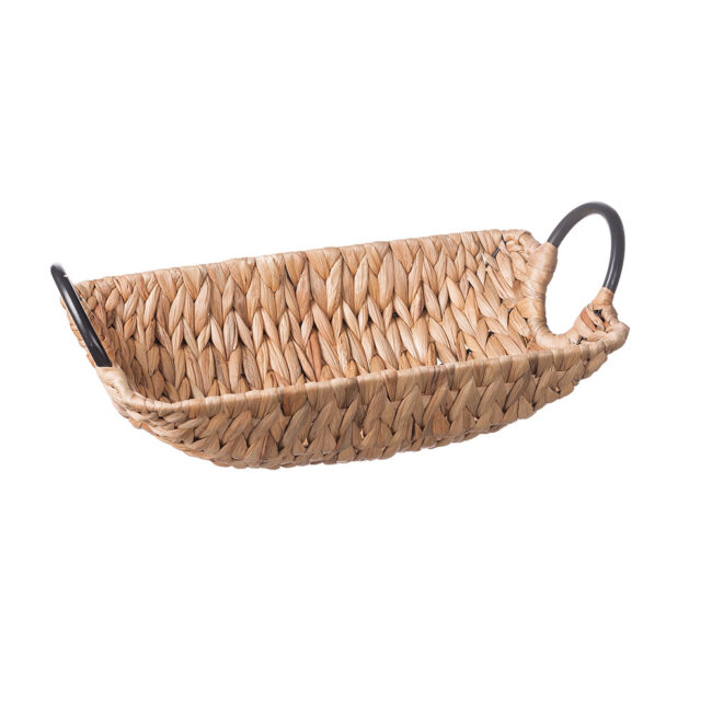 RECTANGULAR HYACINTH BASKET ''NAIMA'' 38X21.5XH13.5CM
