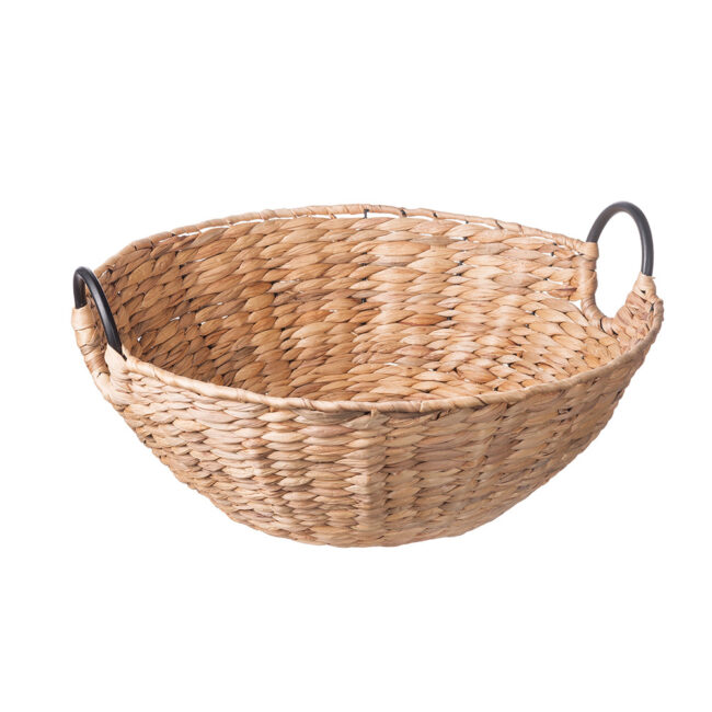 ROUND HYACINTH BASKET ''NAIMA'' 45XH21.5CM