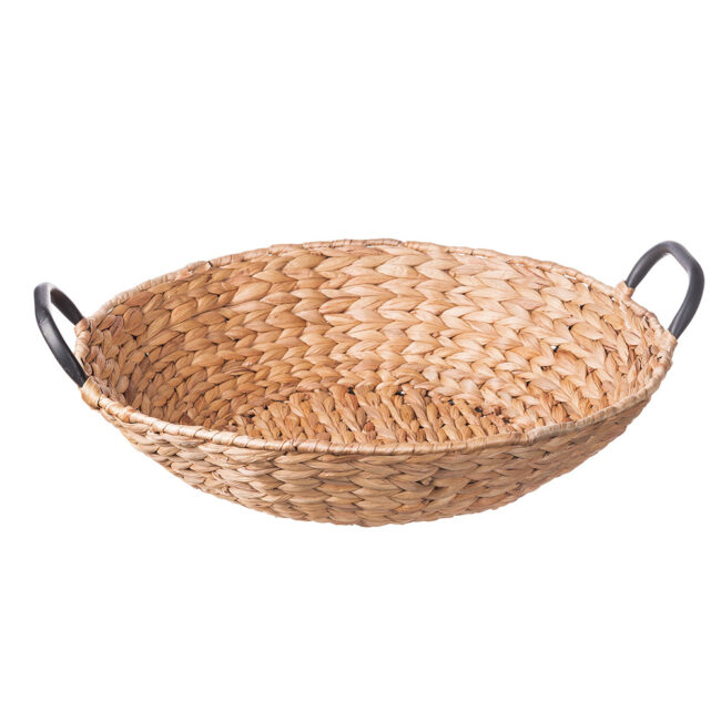 ROUND HYACINTH BASKET ''NAIMA'' 44.5XH16CM