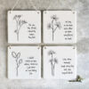 FLORAL TOKEN ''YOU ARE THE FRIEND'' WHITE 10X10X0.5CM - Image 4