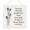 FLORAL TOKEN ''THOSE WE LOVE'' WHITE 10X10X0.5CM