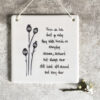 FLORAL TOKEN ''THOSE WE LOVE'' WHITE 10X10X0.5CM - Image 4
