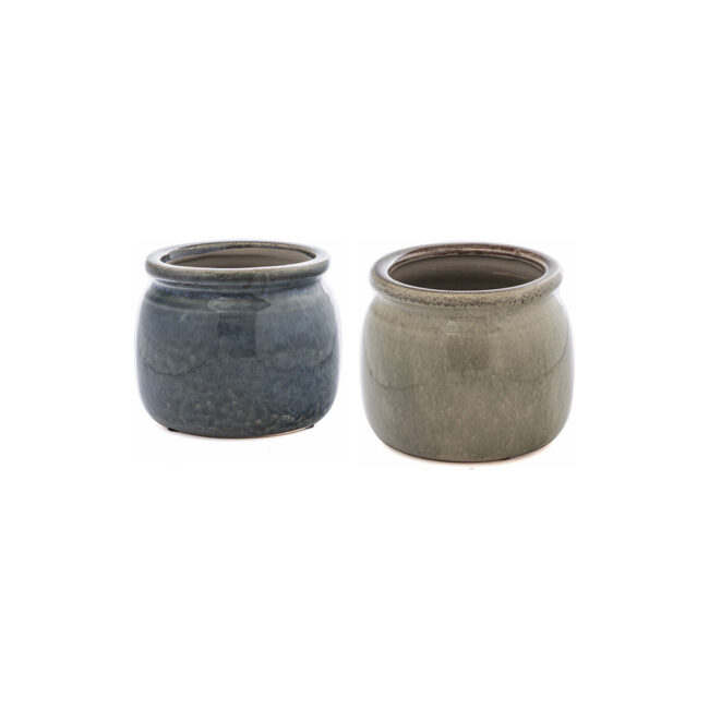 CERAMIC VASE ASSORTED 15.5XH13CM