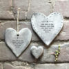 RUSTIC HANGING HEART ''LIVE LIFE TO THE FULLEST'' 9.5X8.5X0.4CM - Image 2