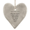 RUSTIC HANGING HEART ''EVEN MILES APART, GOOD FRIENDS'' 9.5X8.5X0.4CM