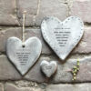 RUSTIC HANGING HEART ''EVEN MILES APART, GOOD FRIENDS'' 9.5X8.5X0.4CM - Image 2