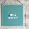 SQUARE SIGN 'BABY BOY' BLUE 21X21X0.3CM - Image 3