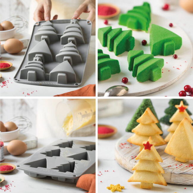 CHRISTMAS TREES SILICONE MOULD 6 CAV. 30X17XH3CM - Image 3
