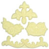 SET OF 4 SCROLLS & PANSY JEM CUTTERS 30-130MM