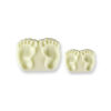 SET OF 2 JEM POP IT BABY FEET MOULDS 40X53MM & 26X35MM