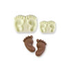 SET OF 2 JEM POP IT BABY FEET MOULDS 40X53MM & 26X35MM - Image 2