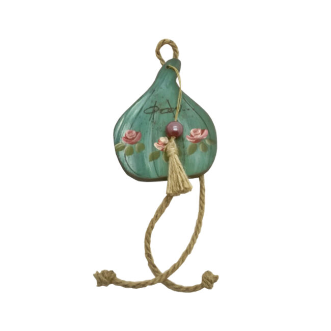 WOODEN CHARM GARLIC CIEL 18X11CM