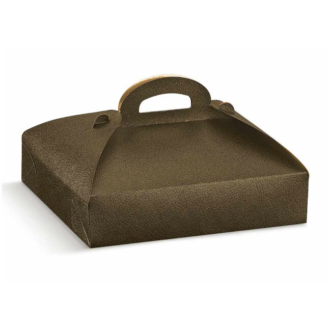 PORTAPASTE PELLE MARRONE 240X170X60MM