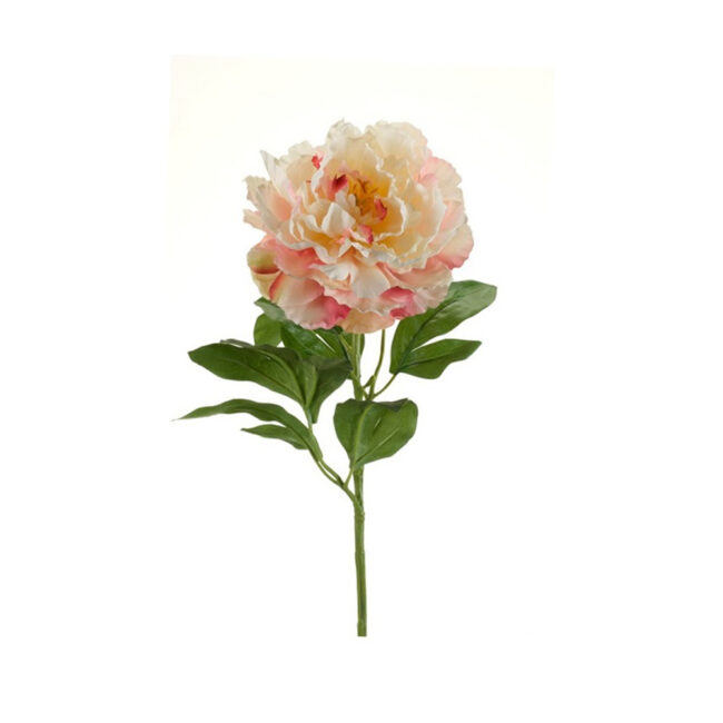 PEONY SPRAY CREAM & MAUVE 65CM