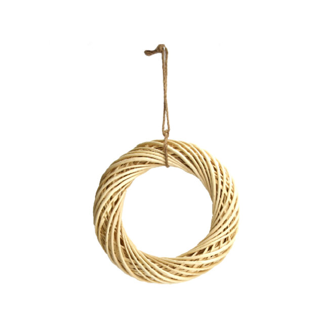 WREATH WILLOW WITH ROPE NATURAL