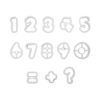 CUTTERS SET OF 13 NUMBERS & SYMBOLS