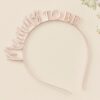 HEADBAND 'MUMMY TO BE' ROSE GOLD METAL 17XH19CM - Image 2