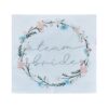 ECO NAPKINS 'TEAM BRIDE' BOHO FLORAL 16.5X16.5CM 16PCS