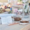 'ADVICE FOR THE BRIDE' JAR WITH WOODEN TOP 10.5XH12.5CM & 30 FLORAL COUNTERS - Image 2
