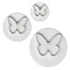 SET OF 3 PRETTY BUTTERFLY PLUNGER CUTTER 27, 40 & 53MM