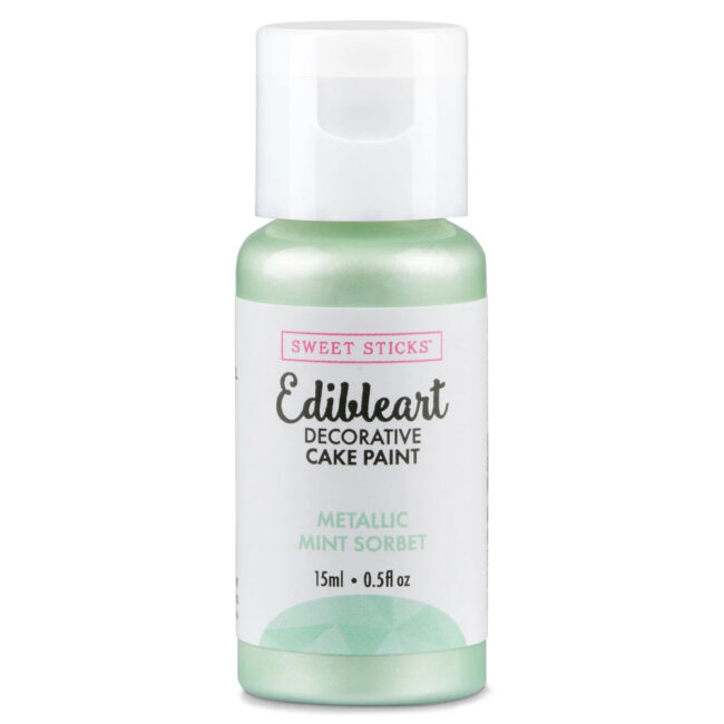EDIBLE ART DECORATIVE CAKE PAINT METALLIC MINT SORBET 15ML
