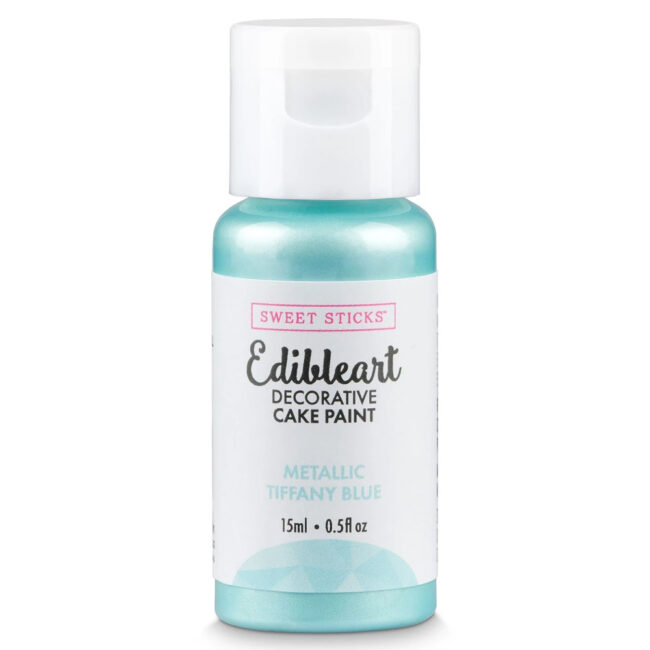 EDIBLE ART DECORATIVE CAKE PAINT METALLIC TIFFANY BLUE 15ML