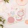 TRUTH OR DARE SCRATCH GAME 25 CARDS ROSE GOLD & FLORAL 9.5XH6.5CM & 50 STICKERS - Image 2