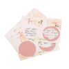 TRUTH OR DARE SCRATCH GAME 25 CARDS ROSE GOLD & FLORAL 9.5XH6.5CM & 50 STICKERS